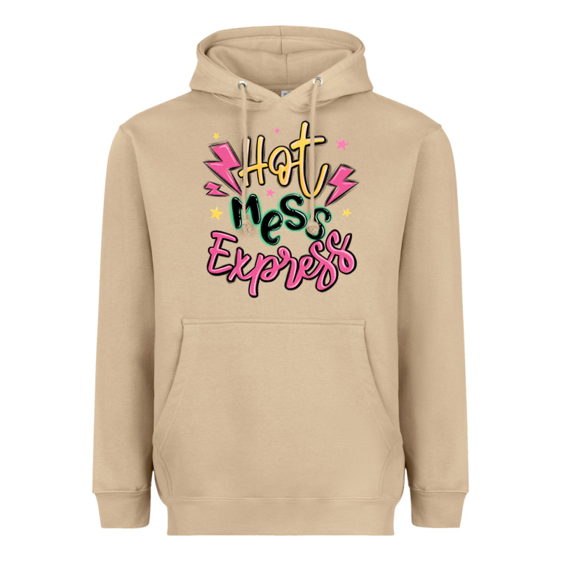 Hot Mess Express Heavyweight Hoodie by MaliasSmallBusiness | Teevron