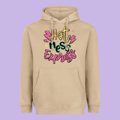 Hot Mess Express Heavyweight Hoodie Designed By Maliassmallbusiness