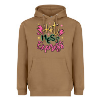 Toasted Coconut hot mess express Heavyweight Hoodie - MaliasSmallBusiness