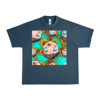 Midnight Navy hedgehog western seamless pattern Urban Heavy Tee - HRA Design Shop