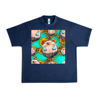 Navy hedgehog western seamless pattern Urban Heavy Tee - HRA Design Shop