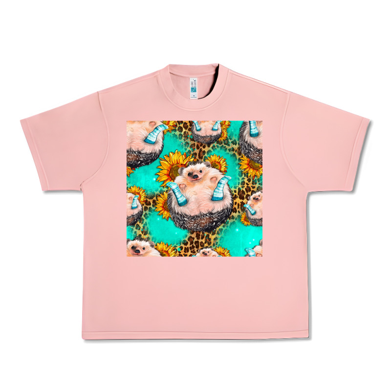 Hedgehog Western Seamless Pattern Urban Heavy Tee by HRA Design Shop | Teevron
