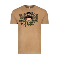 Mom Of Both Boys Messy Bun Vintage Tee | Teevron