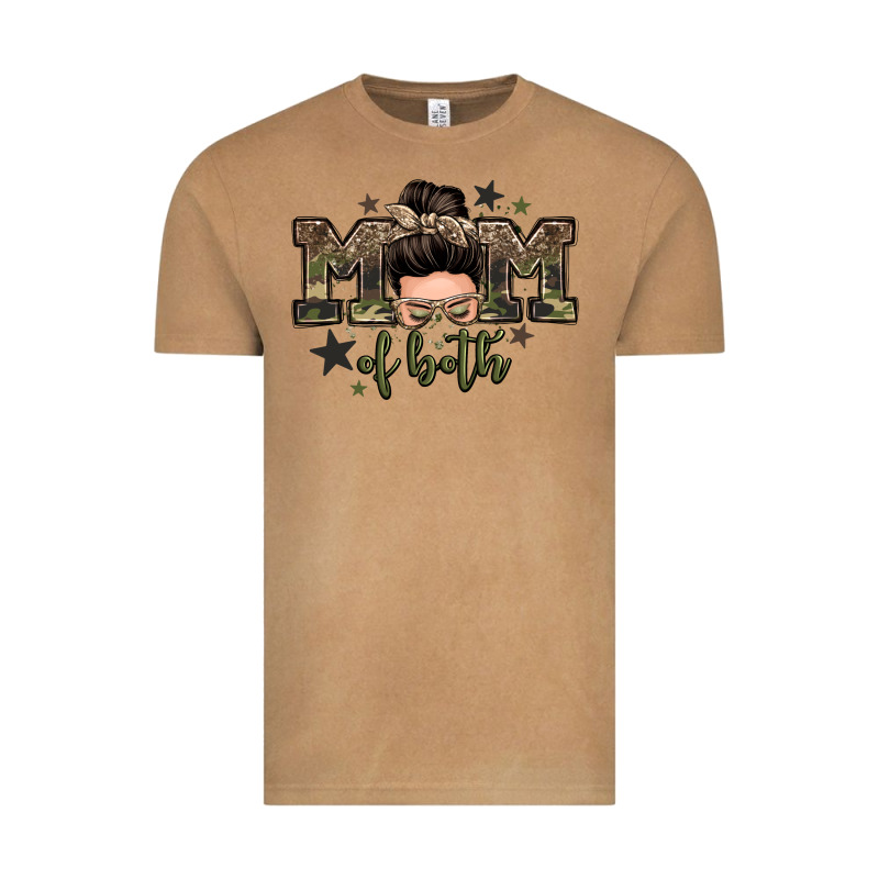 Mom Of Both Boys Messy Bun Vintage Tee by Zillion Design Studio | Teevron