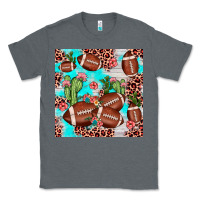Charcoal Heather football leopard cactus seamless pattern Classic Tee - JahusDesignShop