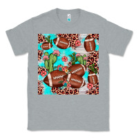 Heather Grey football leopard cactus seamless pattern Classic Tee - JahusDesignShop