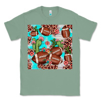 Sage football leopard cactus seamless pattern Classic Tee - JahusDesignShop