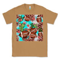 Toasted Coconut football leopard cactus seamless pattern Classic Tee - JahusDesignShop