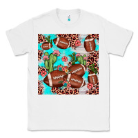 White football leopard cactus seamless pattern Classic Tee - JahusDesignShop