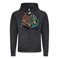 Vintage Black nurse leopard heart Vintage Hoodie - JahusDesignShop