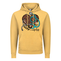 Vintage Mustard nurse leopard heart Vintage Hoodie - JahusDesignShop