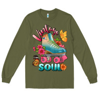 Army Green vintage soul Long Sleeve Tee - BundleAndBundleShop