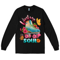 Black vintage soul Long Sleeve Tee - BundleAndBundleShop