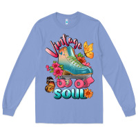 Colony Blue vintage soul Long Sleeve Tee - BundleAndBundleShop