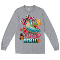 Heather Grey vintage soul Long Sleeve Tee - BundleAndBundleShop