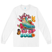White vintage soul Long Sleeve Tee - BundleAndBundleShop