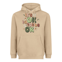 Mushroom it's ok to not be ok Heavyweight Hoodie - MaliasSmallBusiness