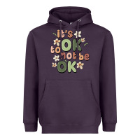 Plum it's ok to not be ok Heavyweight Hoodie - MaliasSmallBusiness
