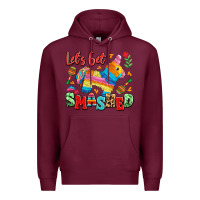 Burgundy let's get smashed Premium Hoodie - LillyAllenDesigns
