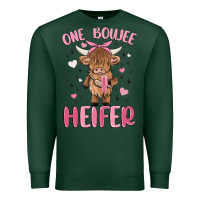 Sports Green one boujee heifer Premium Sweatshirt - MaliasSmallBusiness