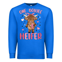 True Royal one boujee heifer Premium Sweatshirt - MaliasSmallBusiness