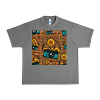 Tornado western sunflowers camera seamless pattern Urban Heavy Tee - HRA Design Shop