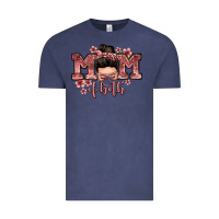 Vintage Denim mom of both messy bun Vintage Tee - Zillion Design Studio