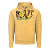 Vintage Mustard love summer lemon Vintage Hoodie - Zillion Design Studio