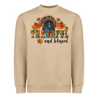 Thankful And Blessed Heavyweight Sweatshirt | Teevron