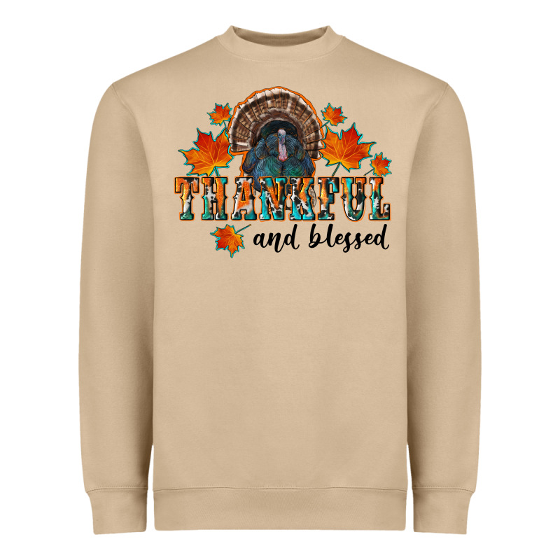 Thankful And Blessed Heavyweight Sweatshirt by RanaPortraitStore | Teevron