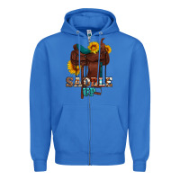 True Royal saddle up cowboy western sunflowers Zipper Hoodie - Artiststas