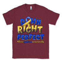 Burgundy down right perfect down syndrome Classic Tee - Artiststas