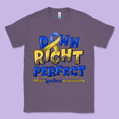 Down Right Perfect Down Syndrome Classic Tee Designed By Artiststas