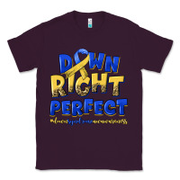 Plum down right perfect down syndrome Classic Tee - Artiststas