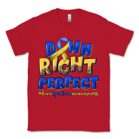 Red down right perfect down syndrome Classic Tee - Artiststas