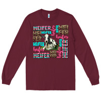 Burgundy heifer Long Sleeve Tee - AdoDesignShop