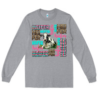 Heather Grey heifer Long Sleeve Tee - AdoDesignShop