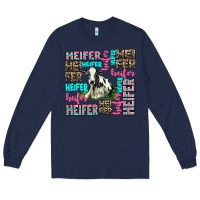 Navy heifer Long Sleeve Tee - AdoDesignShop