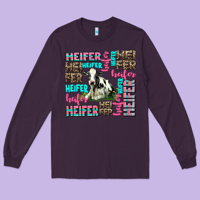 Heifer Long Sleeve Tee Designed By Adodesignshop