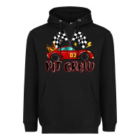 Black pit crew boys birthday race car Heavyweight Hoodie - MaliasSmallBusiness
