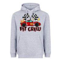 Heather Grey pit crew boys birthday race car Heavyweight Hoodie - MaliasSmallBusiness