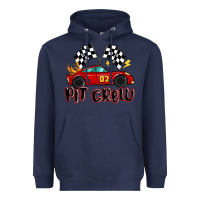 Navy pit crew boys birthday race car Heavyweight Hoodie - MaliasSmallBusiness