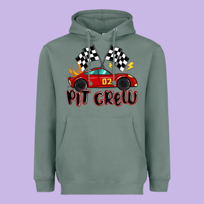 Pit Crew Boys Birthday Race Car Heavyweight Hoodie Designed By Maliassmallbusiness