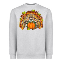Heather Grey fall rainbow Heavyweight Sweatshirt - Zillion Design Studio