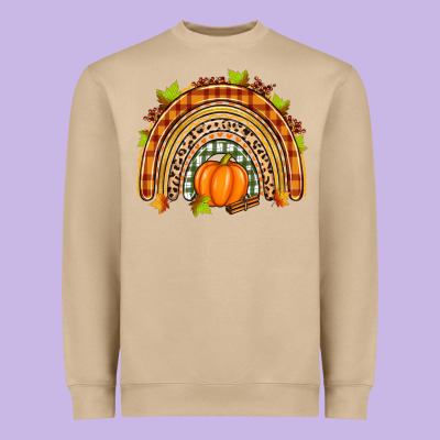 Fall Rainbow Heavyweight Sweatshirt Designed By Zillion Design Studio