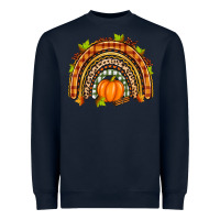 Navy fall rainbow Heavyweight Sweatshirt - Zillion Design Studio