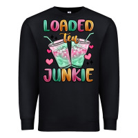 Black loaded tea junkie Premium Sweatshirt - MaliasSmallBusiness