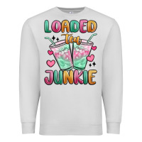 Dove Grey loaded tea junkie Premium Sweatshirt - MaliasSmallBusiness