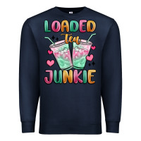 Navy loaded tea junkie Premium Sweatshirt - MaliasSmallBusiness