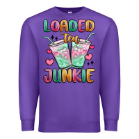 Purple loaded tea junkie Premium Sweatshirt - MaliasSmallBusiness